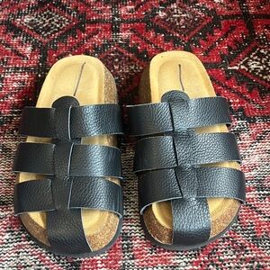 Intentionally blank sandals